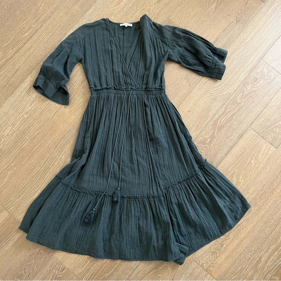 Apiece Apart | Dresses | Apiece Apart Dark Green Dress | Poshmark